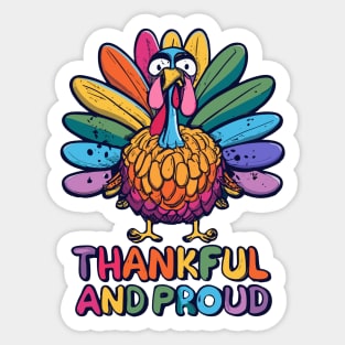 Thankful And Proud Sticker